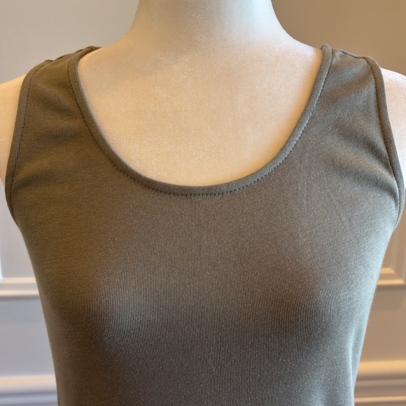 NWT! Chico's Olive Green Knit Tank - Picture 2 of 9